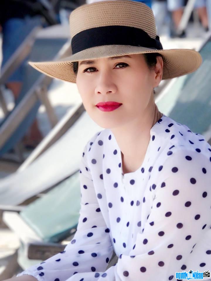 A portrait of actress Than Thuy Ha