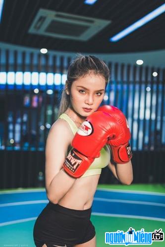 The photo Hot Latin English girl transforms into a sexy boxing girl
