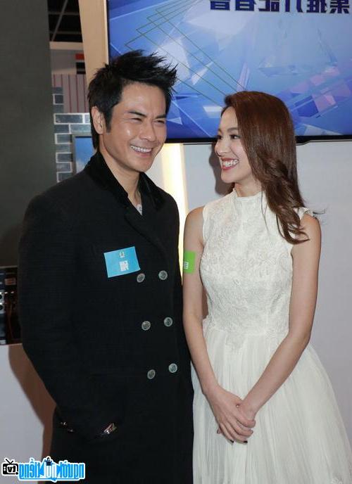  Trinh Gia Dinh with his girlfriend Tran Khai Lam