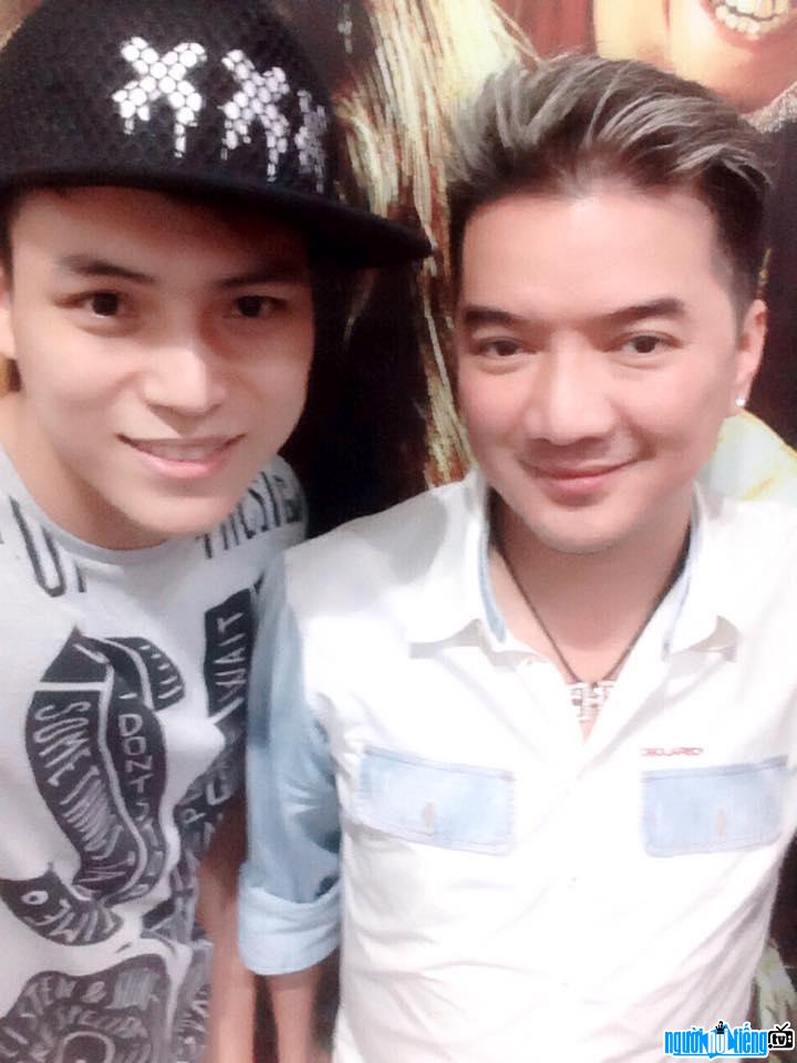 Singer Hai Rio with singer Dam Vinh Hung