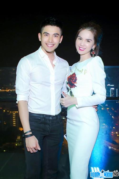 Picture of model Hoang Tien Dung and model Ngoc Trinh