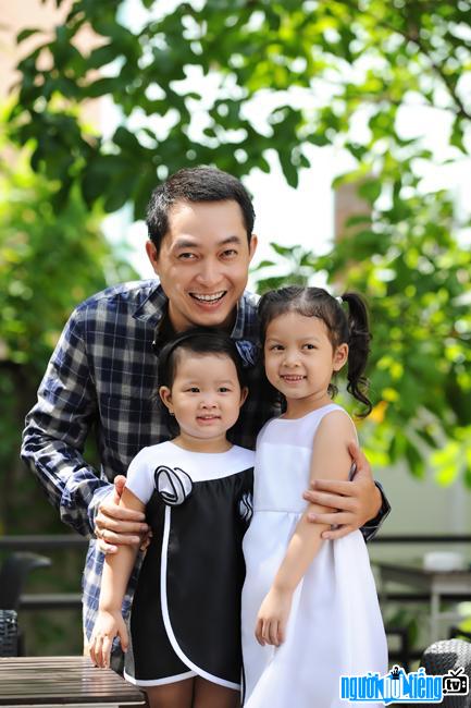 Actor Khuong Thinh with my two lovely kids