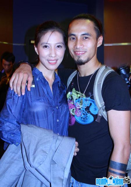 Singer Rock music Pham Anh Khoa with his beautiful wife