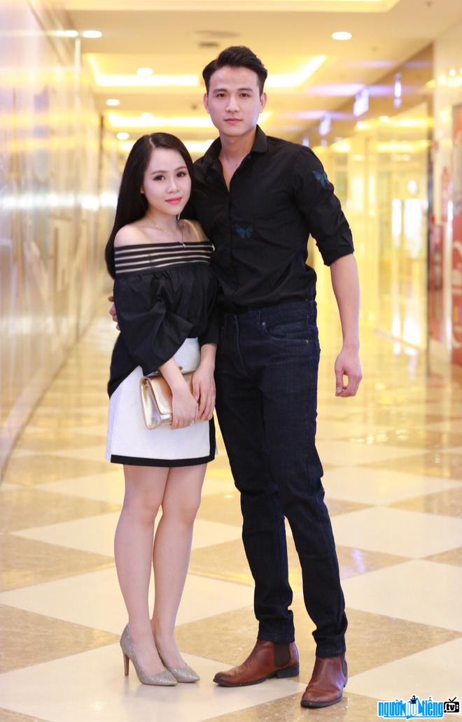 Actor Truong Phuong with her boyfriend