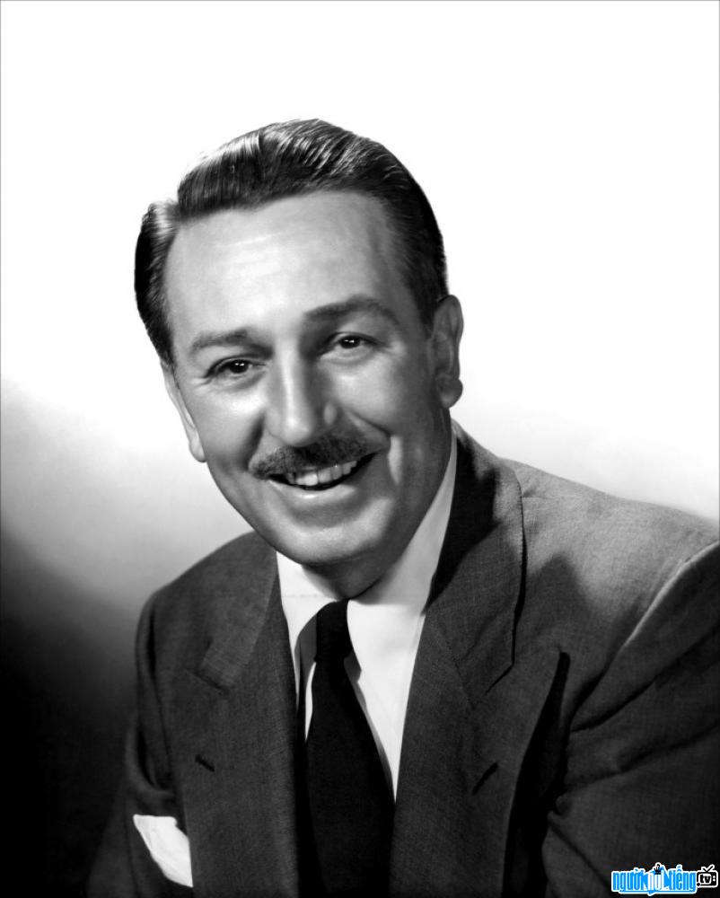 Portrait of famous cartoon producer Walt Disney