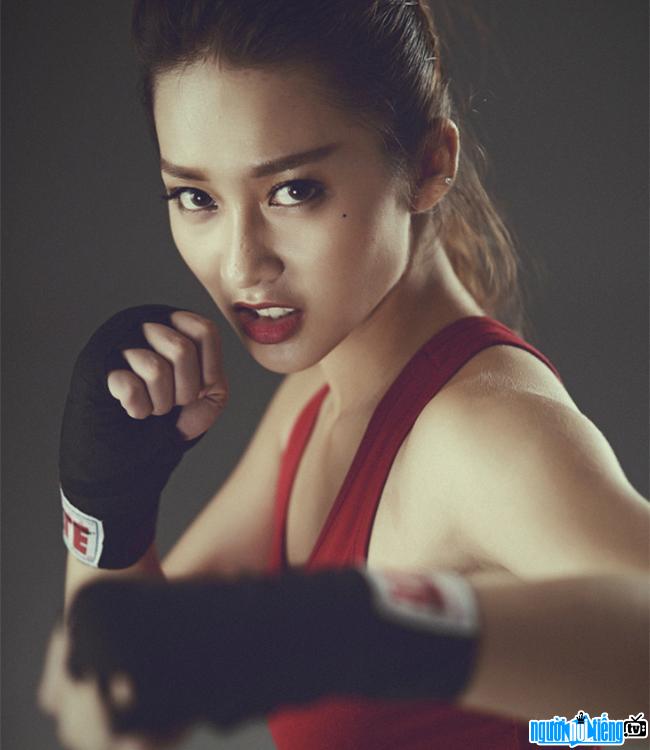Portrait of boxer Nguyen Thi Yen