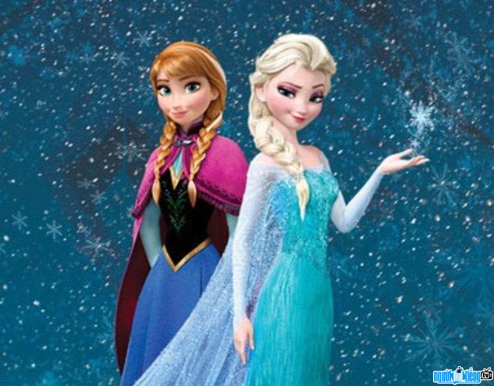 Bức ảnh nhân vật Nữ hoàng Elsa và em gái Anna