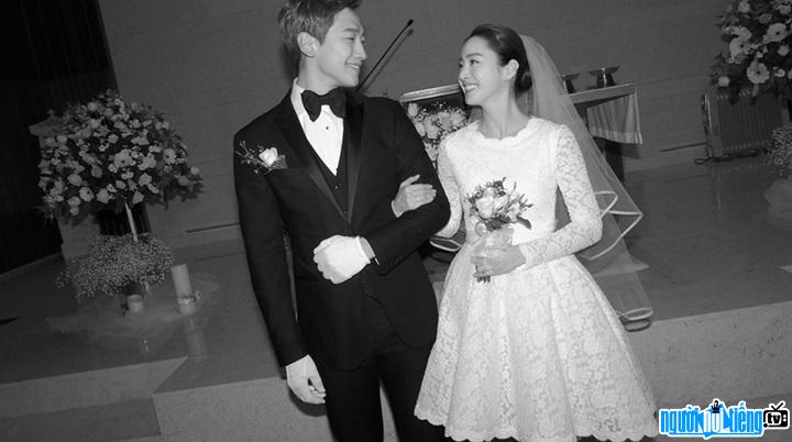 The wedding of singer Bi Rain and Kim Tae Hee