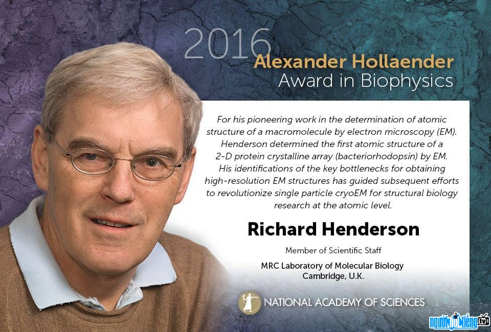 Nhà khoa học Richard Henderson và công trình nghiên cứu của ông