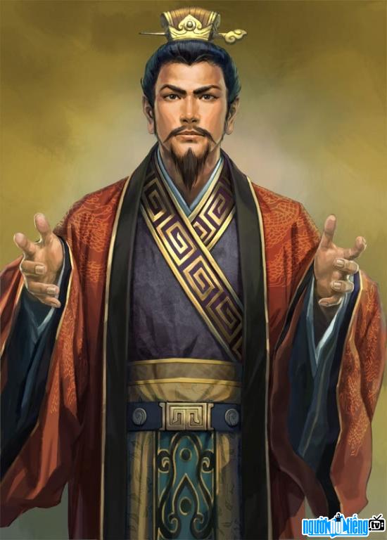 A portrait of the first emperor of the Shu dynasty - Liu Bei