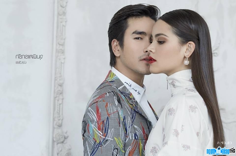  Image of Yaya and Nadech in the advertising photo shoot