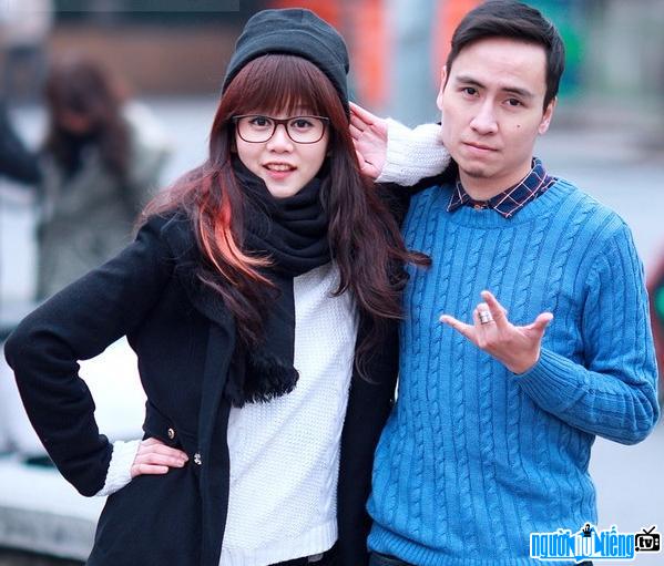 Vlogger Toan Shinoda with his girlfriend An Nguy