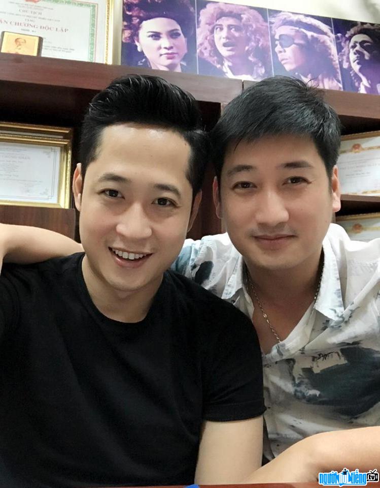 Actor Manh Hung with actor Nguyen Quynh