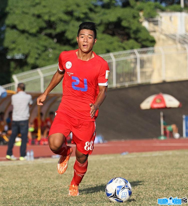  Ha Duc Chinh player is the goal scorer of U23 Vietnam