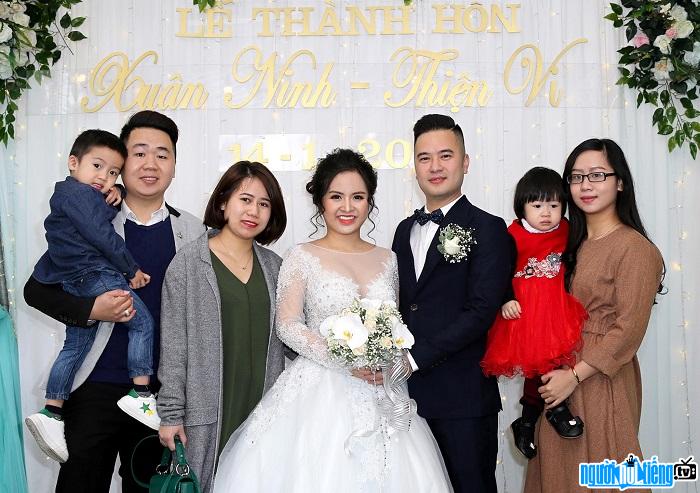 Hot girl Tran Thien Vi beautiful in the wedding ceremony