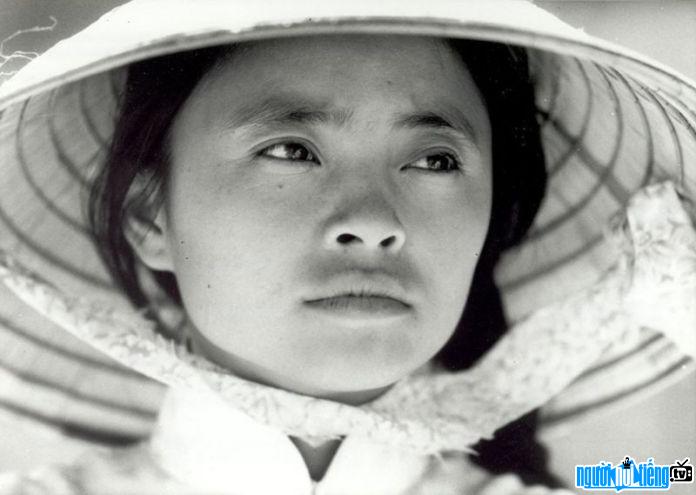 Hình ảnh nữ diễn viên Lê Thị Hiệp trong một cảnh phim