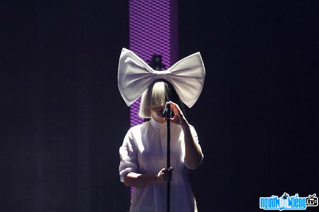 Singer Sia often covers her face during performances