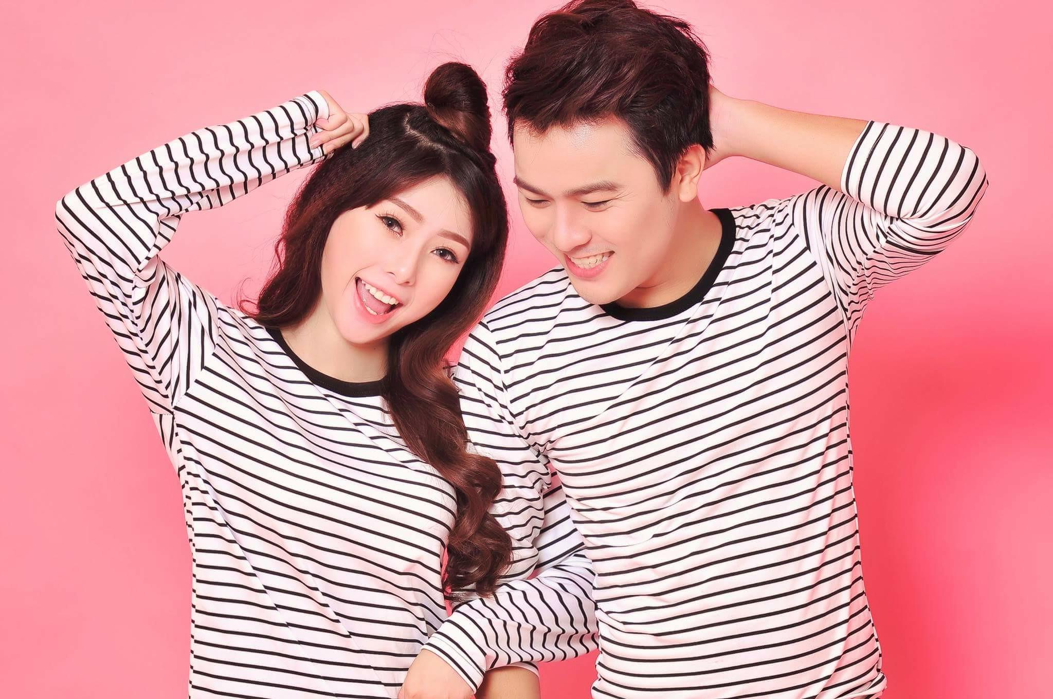 Picture of Rinnie Quynh Anh and hot boy Duy Anh in couple clothes