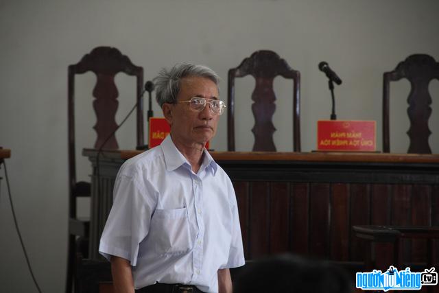 Criminal Nguyen Khac Thuy in the appellate trial of lewdness with children