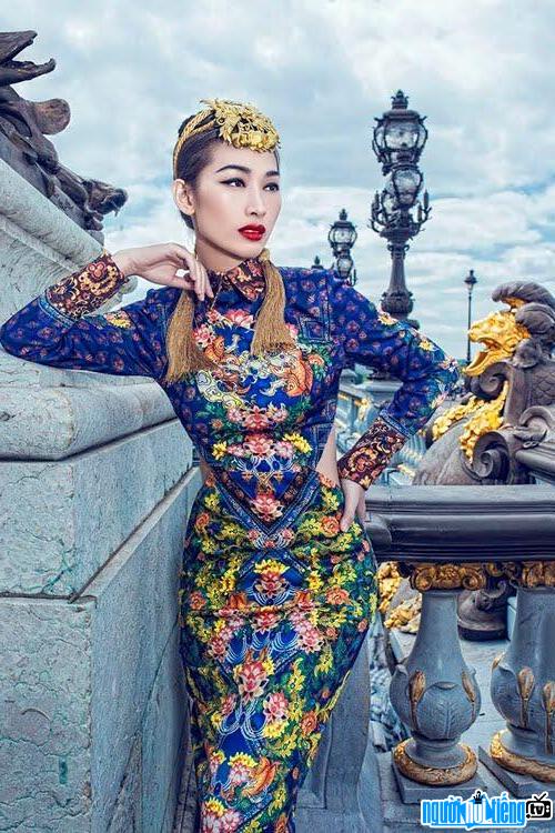  Quynh Thy is one of the few successful models abroad