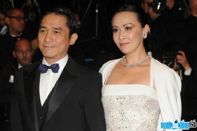Actor Leung Trieu Vy and his wife Lau Gia Linh