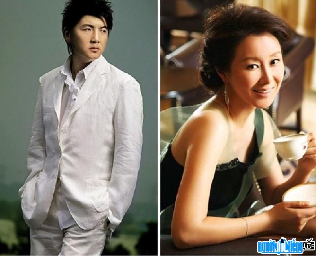 Singer Sun Nan and his wife