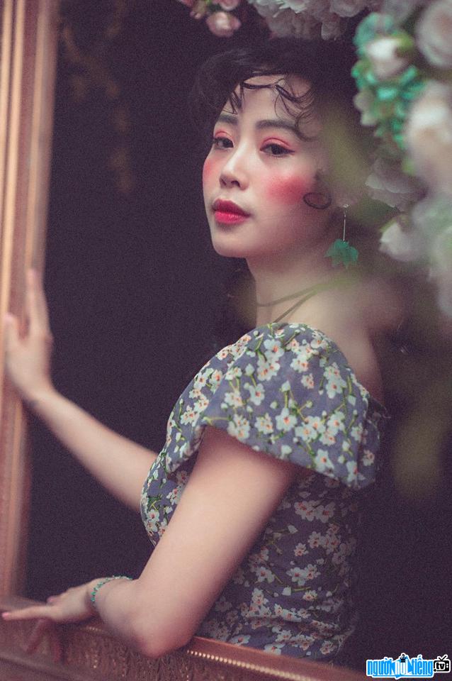 A portrait of actress Dinh Huong Thuy