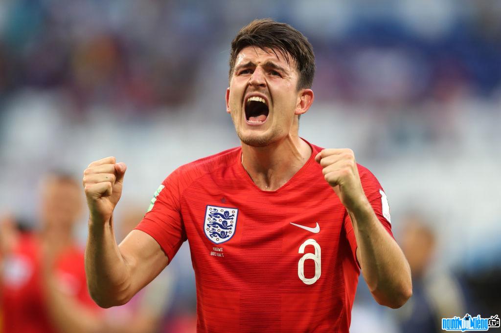 Image of Harry Maguire player celebrating victory