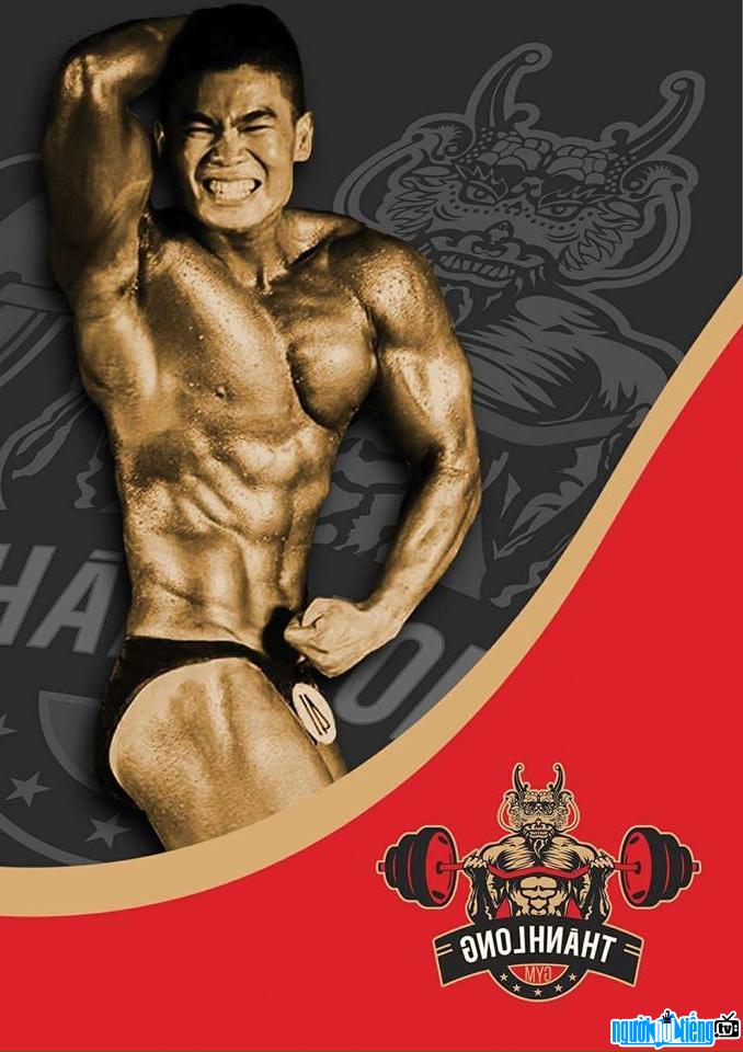  Athlete Jackie Chan participating in a national bodybuilding competition