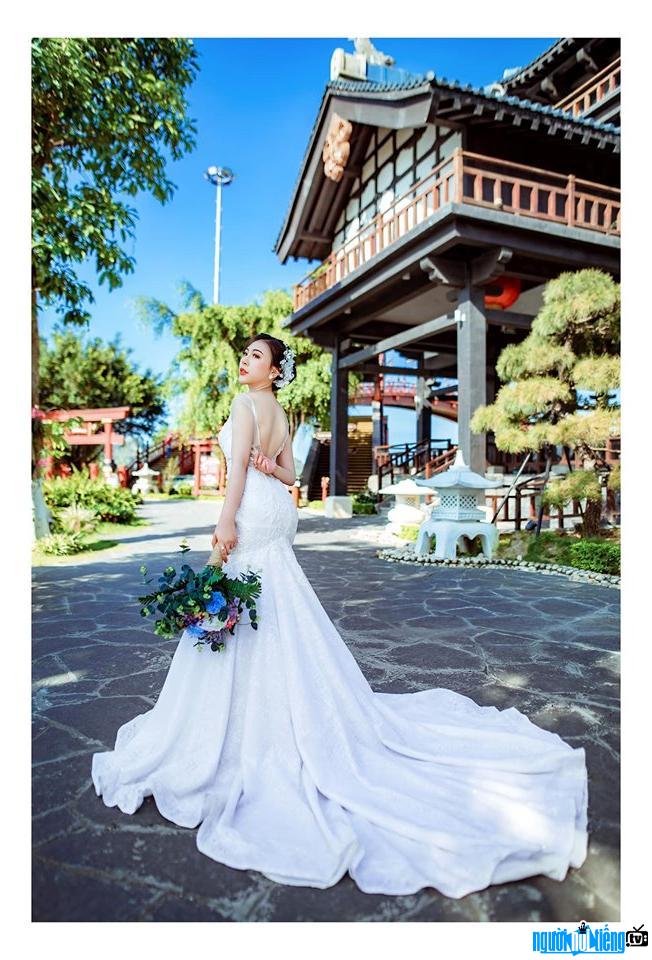  Khanh My is beautiful when modeling a bride