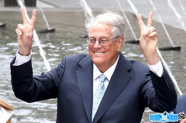 Image of businessman David Koch posing lovely