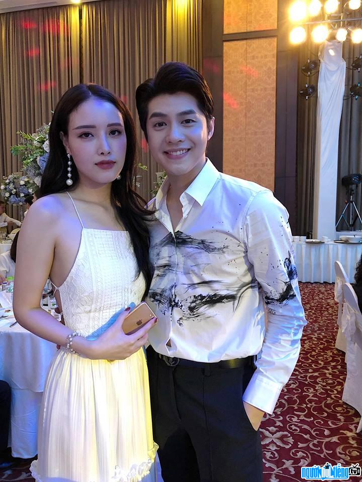  Picture of hot girl Mai Ngoc Phuong with singer Noo Phuoc Thinh