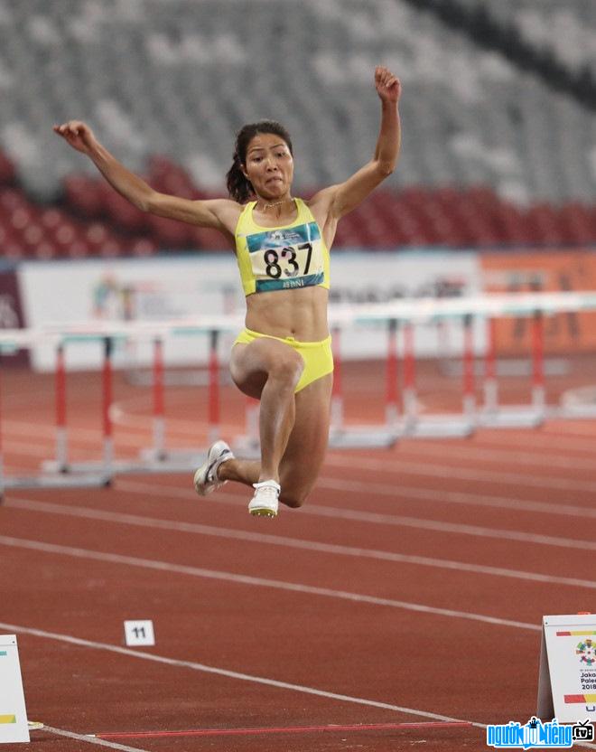 Long jump athlete Bui Thi Thu Thao is one of the golden girls of Vietnamese athletics