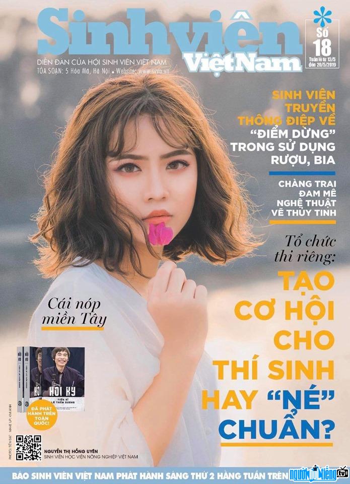 Hồng Uyên xinh đẹp trên bìa tạp chí