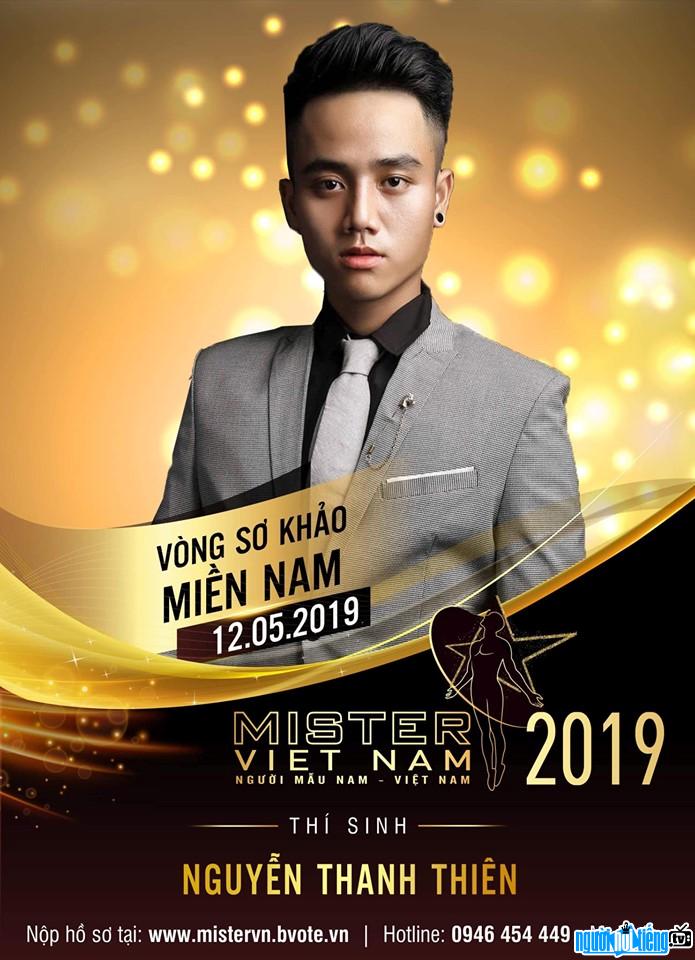 Hình ảnh Thanh Thiên tham gia cuộc thi Mister Việt nam 2019