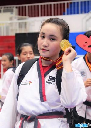 Taekwondo athlete Chau Ngoc Tuyet Sang