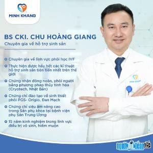 Ảnh Bác sĩ Chu Hoàng Giang