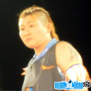 Wrestling athletes Mika Akino