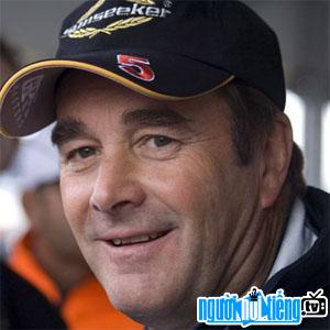 Car racers Nigel Mansell