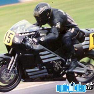 Motorcycle racers Ron Haslam