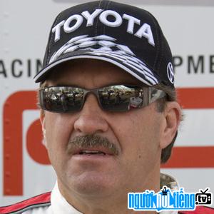 Car racers Mike Skinner