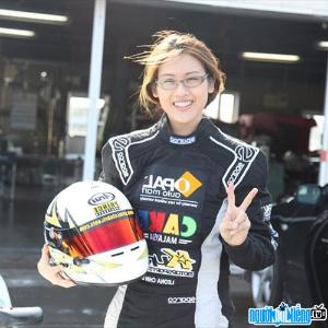 Car racers Leona Chin