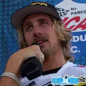 Motorcycle racers Justin Barcia
