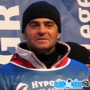 Snowboarder Alberto Tomba