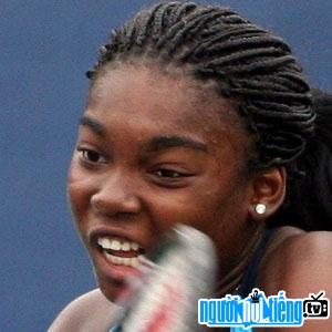 Tennis player Francoise Abanda