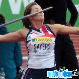Javelin thrower Goldie Sayers