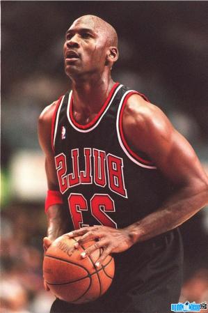 Basketball players Michael Jordan