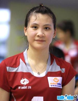 Volleyball player Au Hong Nhung