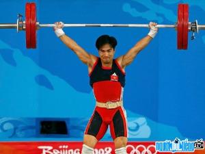 Weightlifting athlete Hoang Anh Tuan