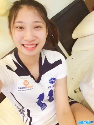 Volleyball player Pham Thi Nguyet Anh